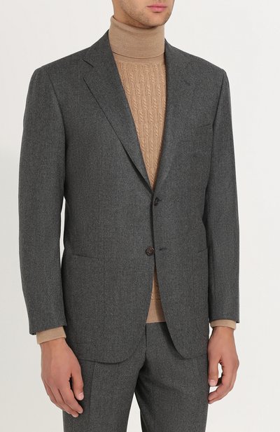 Кашемировый костюм с пиджаком на двух пуговицах KITON, арт. UA81K01P45, фото 2