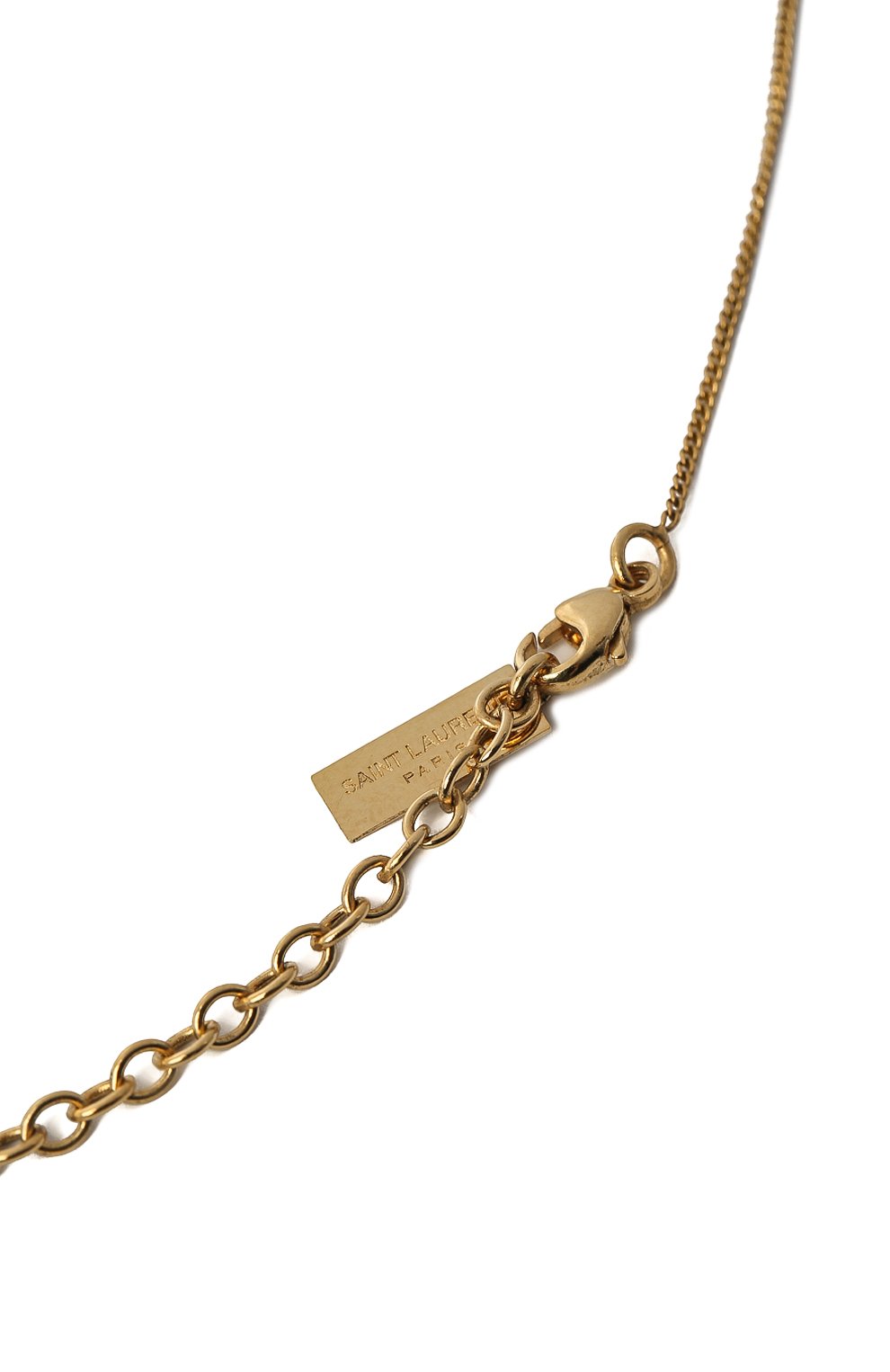 Кулон на цепочке SAINT LAURENT золотого цвета по цене 29950 руб., арт. 632310/Y1500, фото 3 Кулон на цепочке SAINT LAURENT, арт. 632310/Y1500, фото 3