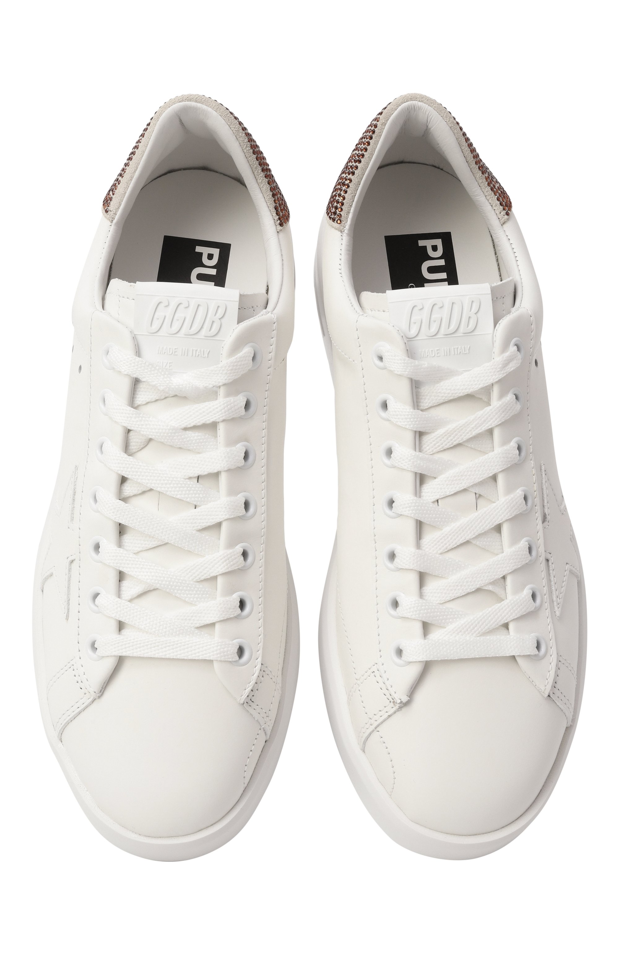 Кожаные кеды purestar GOLDEN GOOSE DELUXE BRAND, арт. GWF00197.F007335, фото 6