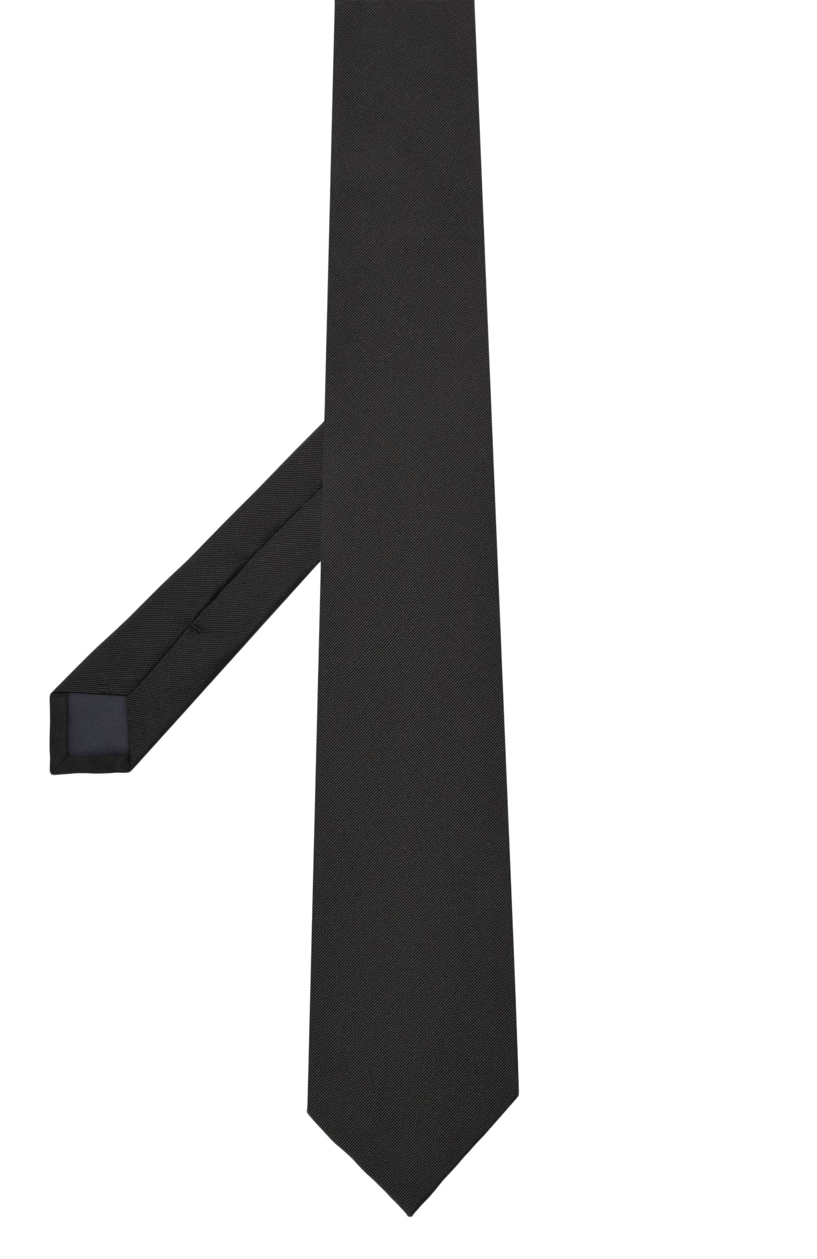 Шелковый галстук CORNELIANI черного цвета по цене 25750 руб., арт. 28U302/2A20300, фото 3 Шелковый галстук CORNELIANI, арт. 28U302/2A20300, фото 3