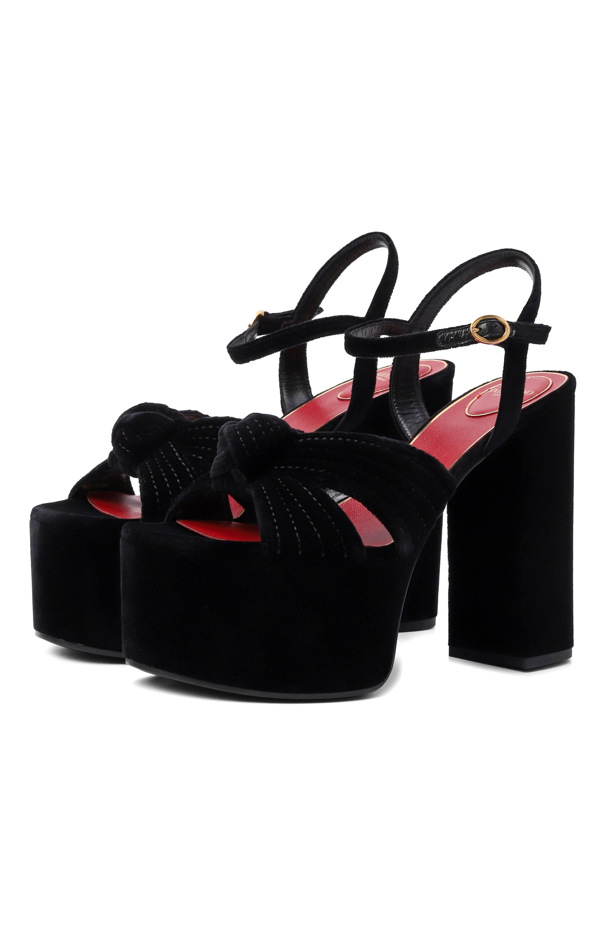 Бархатные босоножки crasher 125 VALENTINO, арт. 8W2S0NS1/WPJ, фото 1