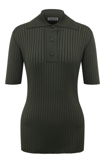 Женское поло из вискозы JIL SANDER, арт. J02GL0107/J18313
