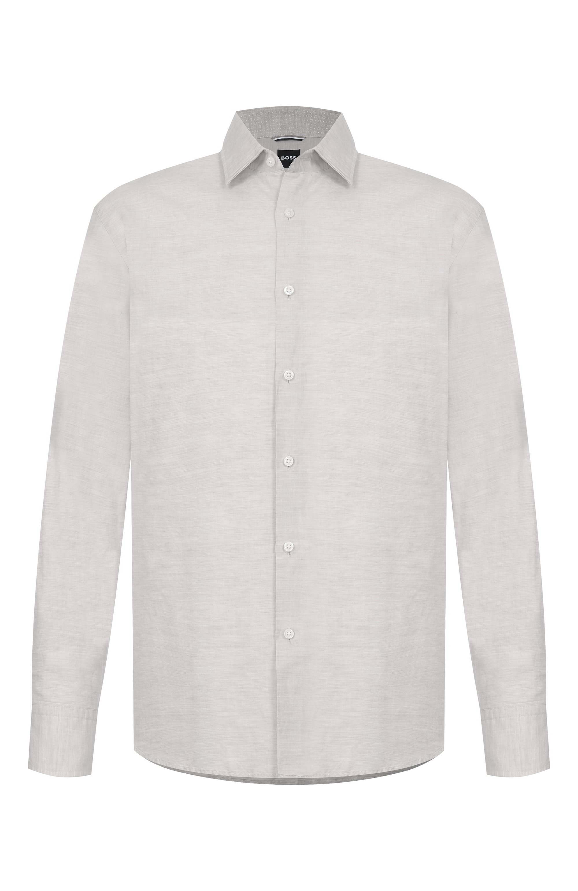 Рубашка изо льна и хлопка BOSS, арт. 50561124, фото 1