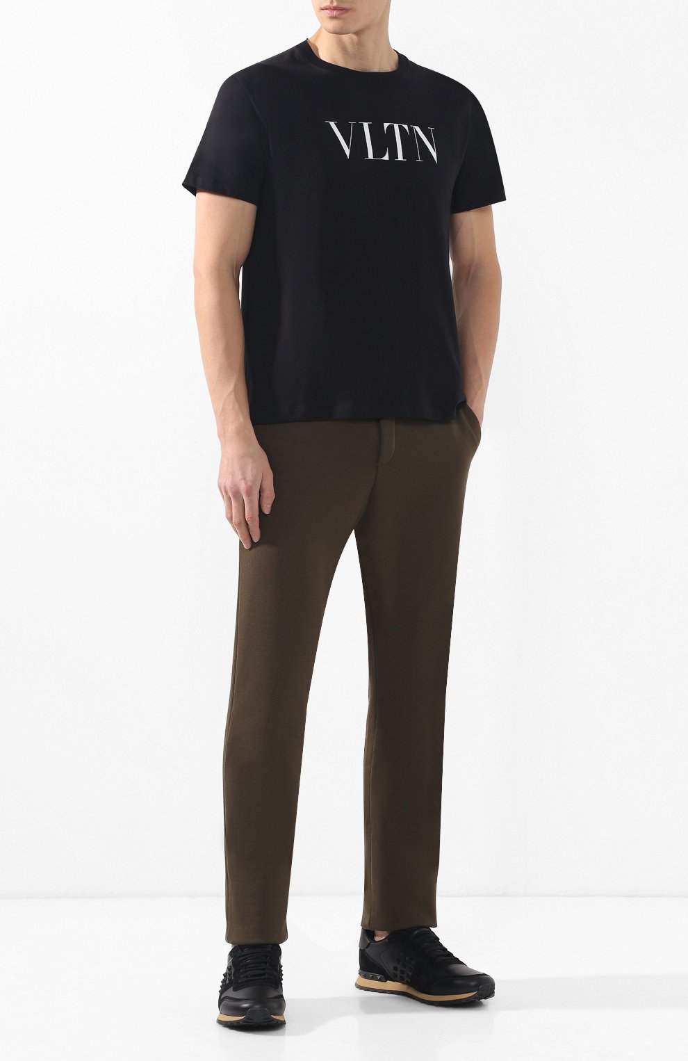 Хлопковая футболка VALENTINO, арт. RV3MG10V3LE, фото 2