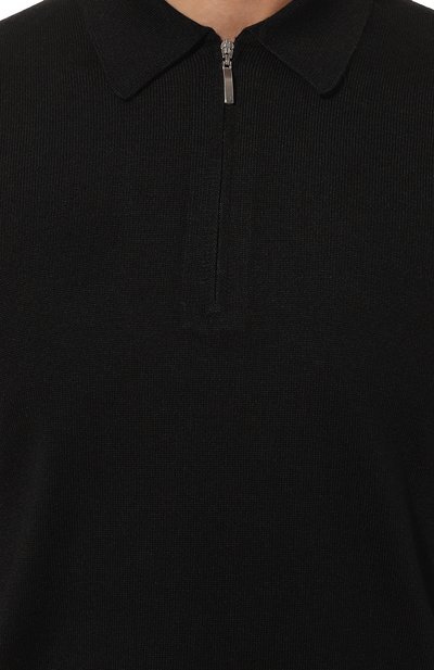 Шерстяное поло GRAN SASSO черного цвета по цене 27500 руб., арт. 55125/14290, фото 5 Шерстяное поло GRAN SASSO, арт. 55125/14290, фото 5