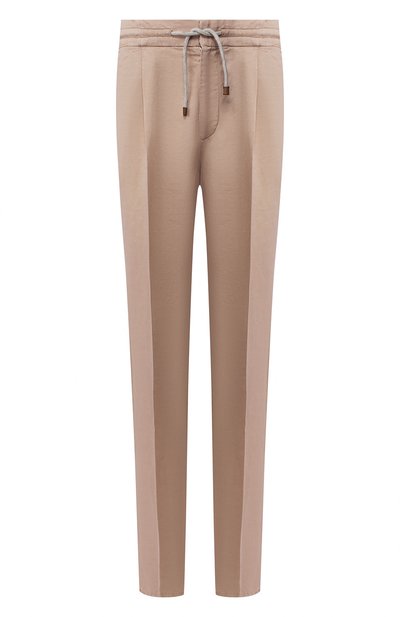 Брюки изо льна и хлопка BRUNELLO CUCINELLI, арт. M291LE1740, фото 1