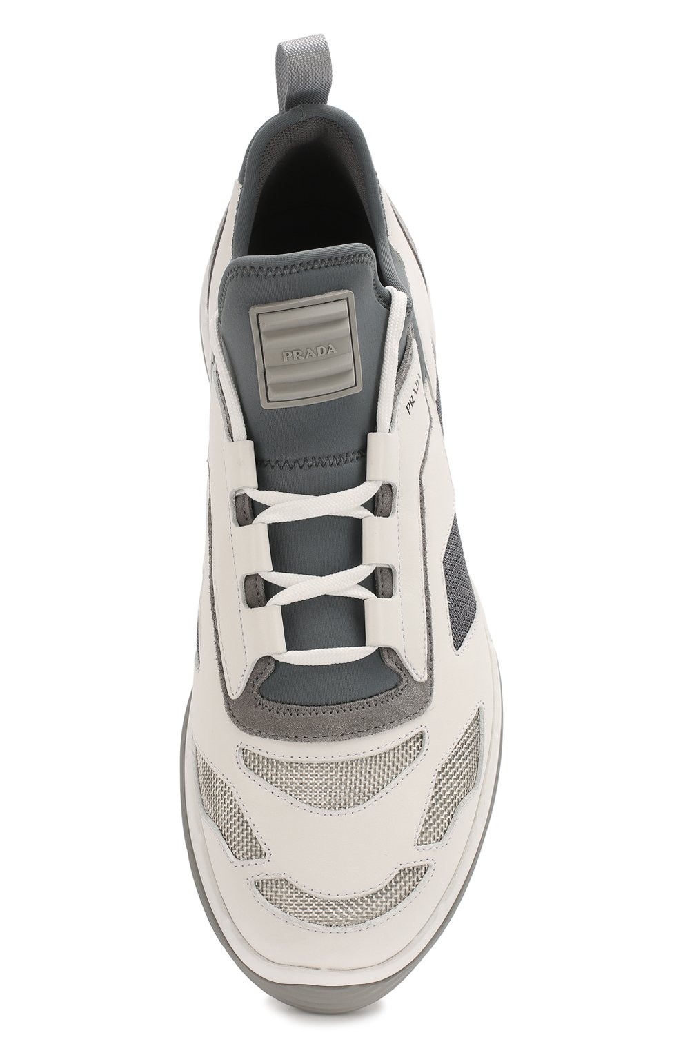 Комбинированные кроссовки PRADA, арт. 4E3515-DEP-F0FZB, фото 5