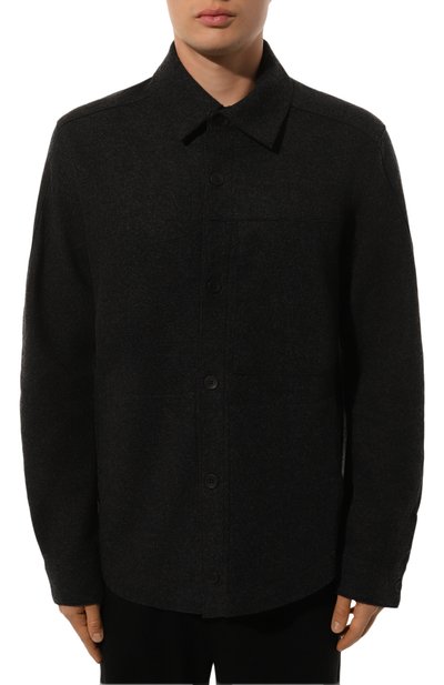 Шерстяная куртка-рубашка TRANSIT, арт. CFUTRYK203, фото 3