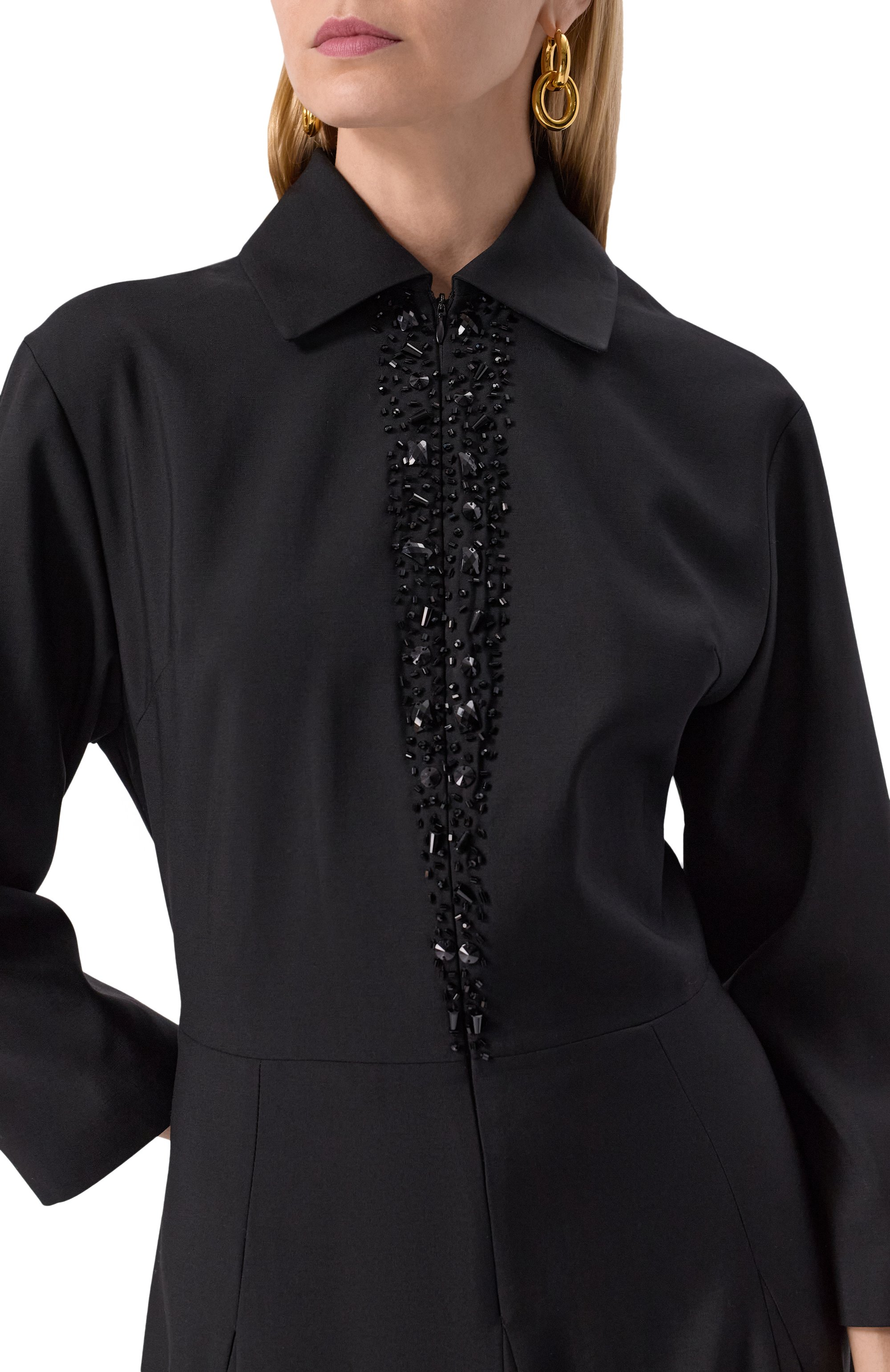 Шерстяное платье MVST черного цвета по цене 629000 руб., арт. TXBEL-Y431-2, фото 5 Шерстяное платье MVST, арт. TXBEL-Y431-2, фото 5