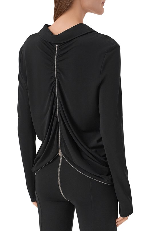 Рубашка из вискозы Alexander Wang 1CC1261215 Чёрный  1CC1261215 Фото 4