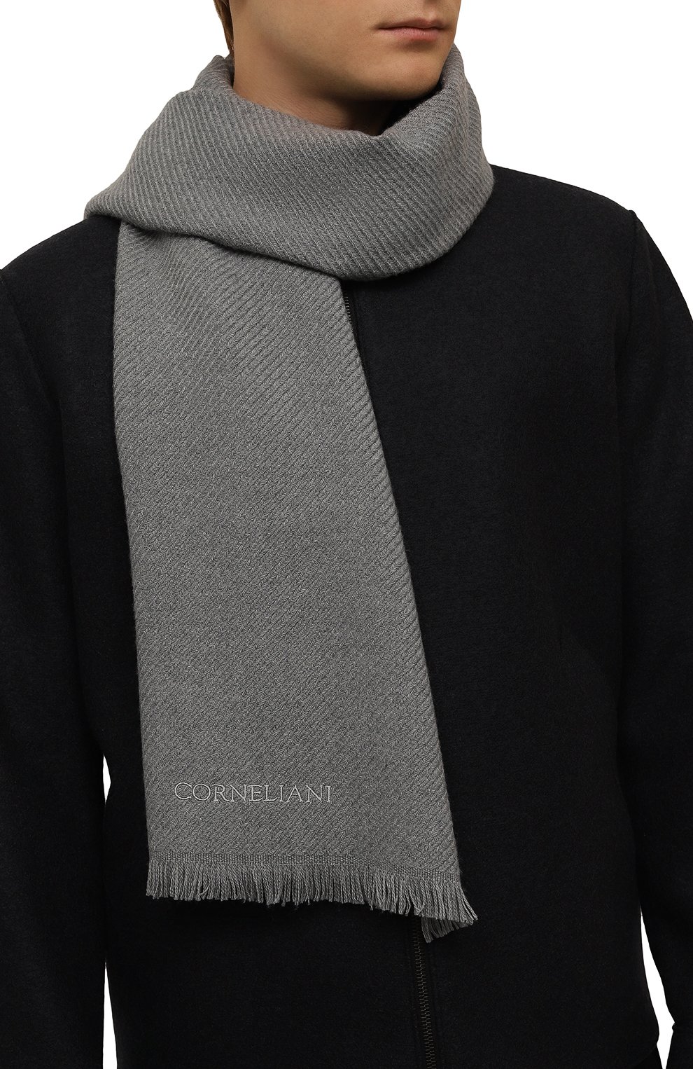 Шерстяной шарф CORNELIANI, арт. 94B354-9429016, фото 2