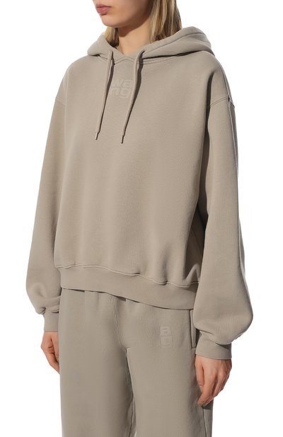 Хлопковое худи ALEXANDERWANG.T, арт. 4CC3212043, фото 3