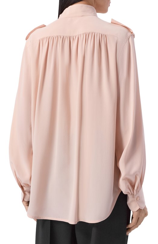 Шелковая блузка Chloé CH26SHT20005 Розовый  CH26SHT20005 Фото 4