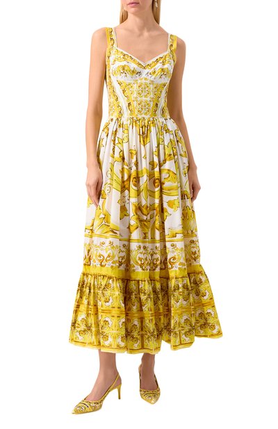 Хлопковое платье DOLCE & GABBANA, арт. F6AEIT/HH5A1, фото 3