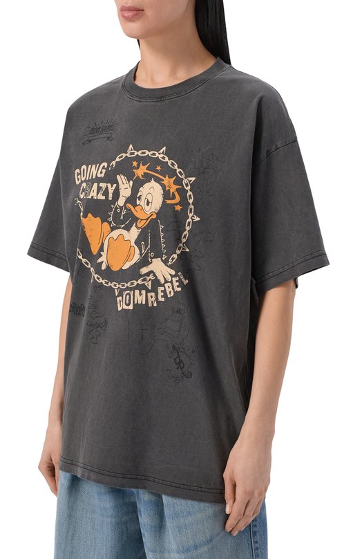 Хлопковая футболка DOMREBEL CRAY/T-SHIRT Серый  CRAY/T-SHIRT Фото 3