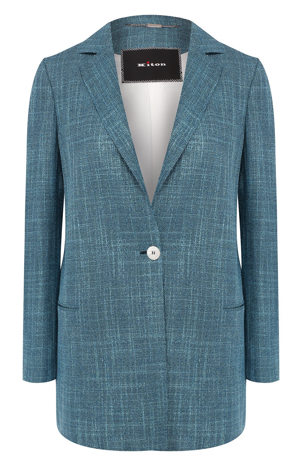Жакет KITON голубого цвета по цене 389500 руб., арт. D49531K06S15, фото 1 Жакет KITON, арт. D49531K06S15, фото 1