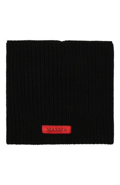 Шарф-снуд MAX&CO черного цвета по цене 4155 руб., арт. MX0097-MX048, фото 2 Шарф-снуд MAX&CO, арт. MX0097-MX048, фото 2