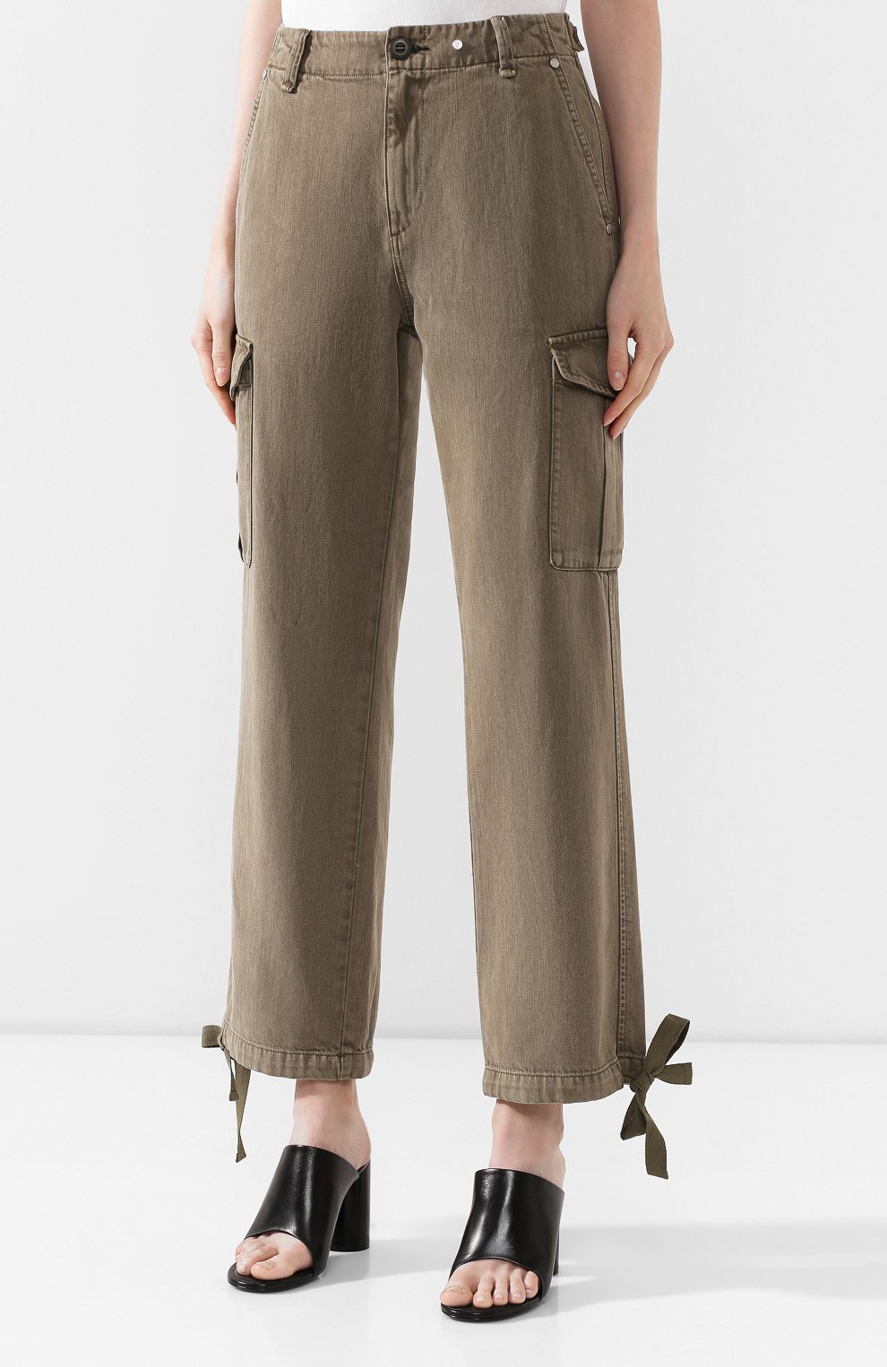 Джинсы RAG AND BONE хаки цвета по цене 24550 руб., арт. WAW19F7044TH44, фото 3 Джинсы RAG AND BONE, арт. WAW19F7044TH44, фото 3