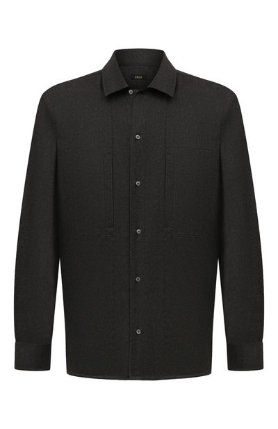 Мужская рубашка из шерсти и шелка ZILLI, арт. SP0B01M024091001U