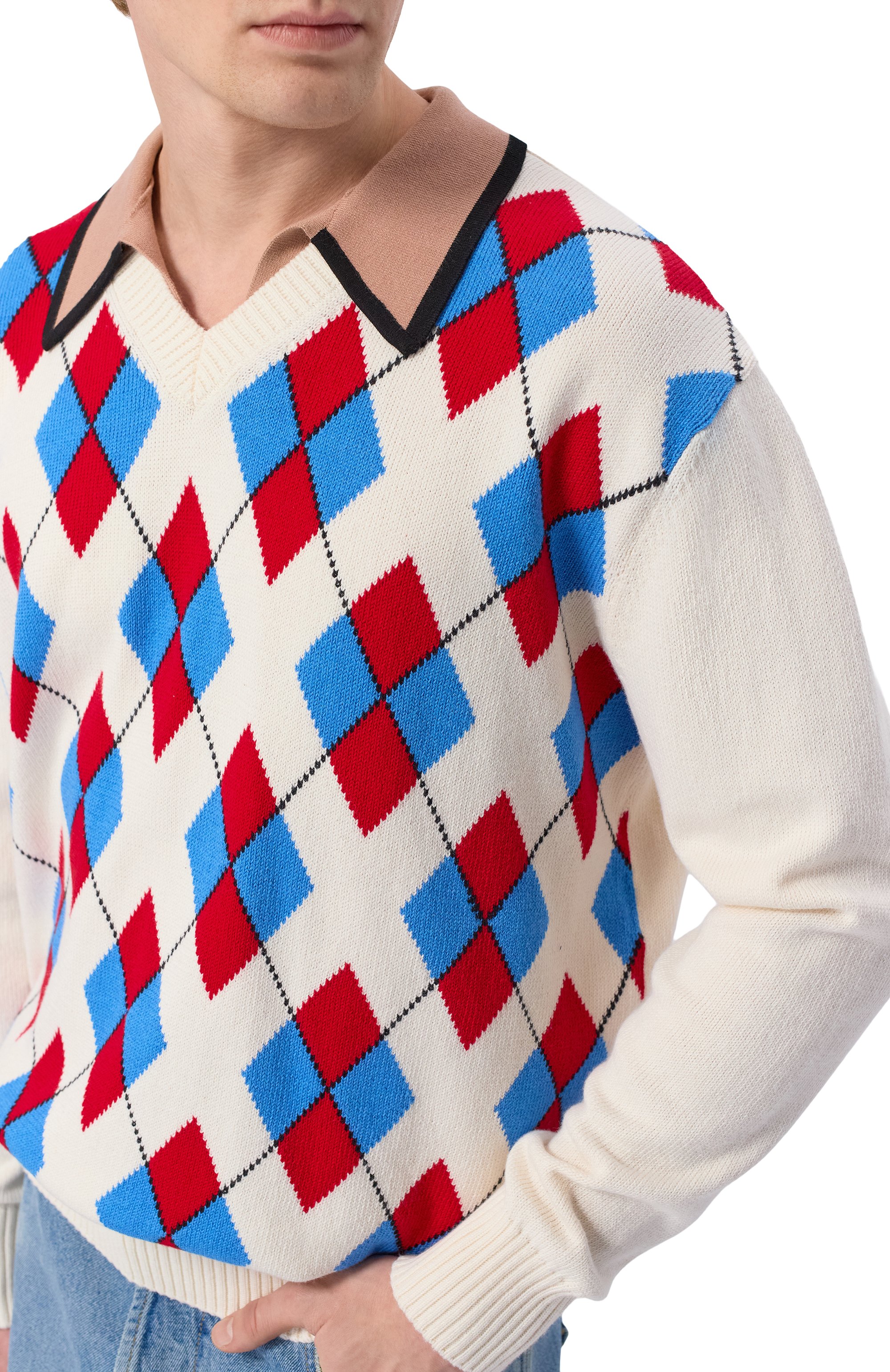 Свитер из хлопка и шерсти DRIES VAN NOTEN, арт. 021237/3730, фото 5