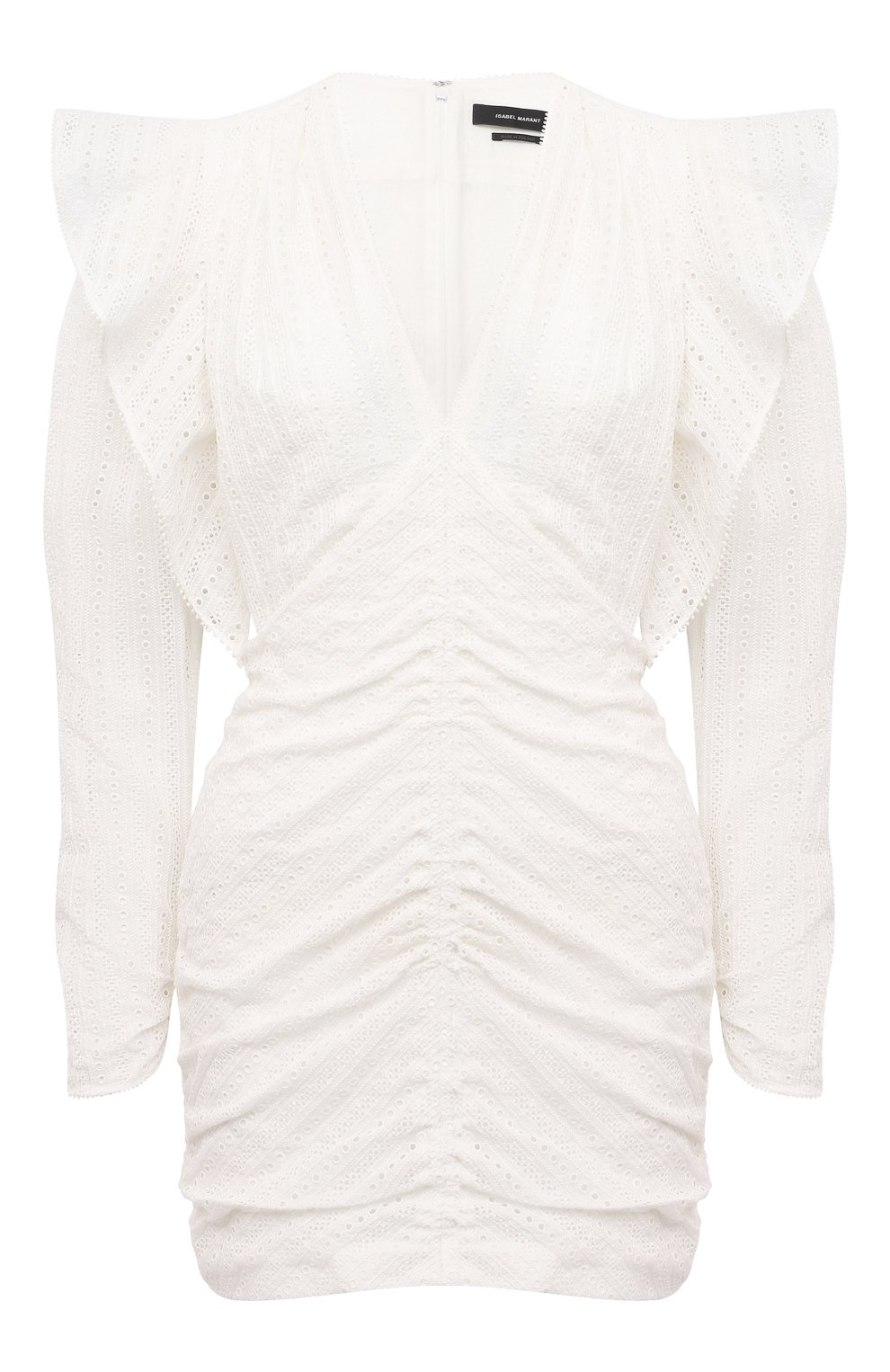 Хлопковое платье ISABEL MARANT белого цвета по цене 94450 руб., арт. R01919-21P024I/GETYA, фото 1 Хлопковое платье ISABEL MARANT, арт. R01919-21P024I/GETYA, фото 1