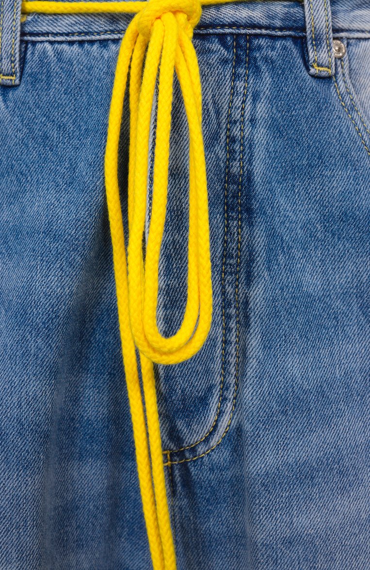 Мужские джинсы ICON DENIM LA голубого цвета, арт. GAB | Фото 7 (Длина (брюки, джинсы): Стандартные; Материал внешний: Хлопок, Деним; Детали: Делаве; Силуэт М (брюки): Широкие; Кросс-КТ: Деним; Стили: Streetwear; Автоматизация ТО: Проставлено; Автоматизация состава: Проставлено)