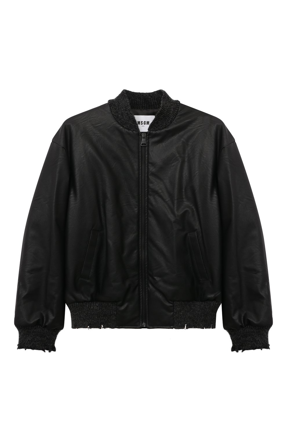 Бомбер из экокожи MSGM KIDS, арт. F4MSJBB0024, фото 1