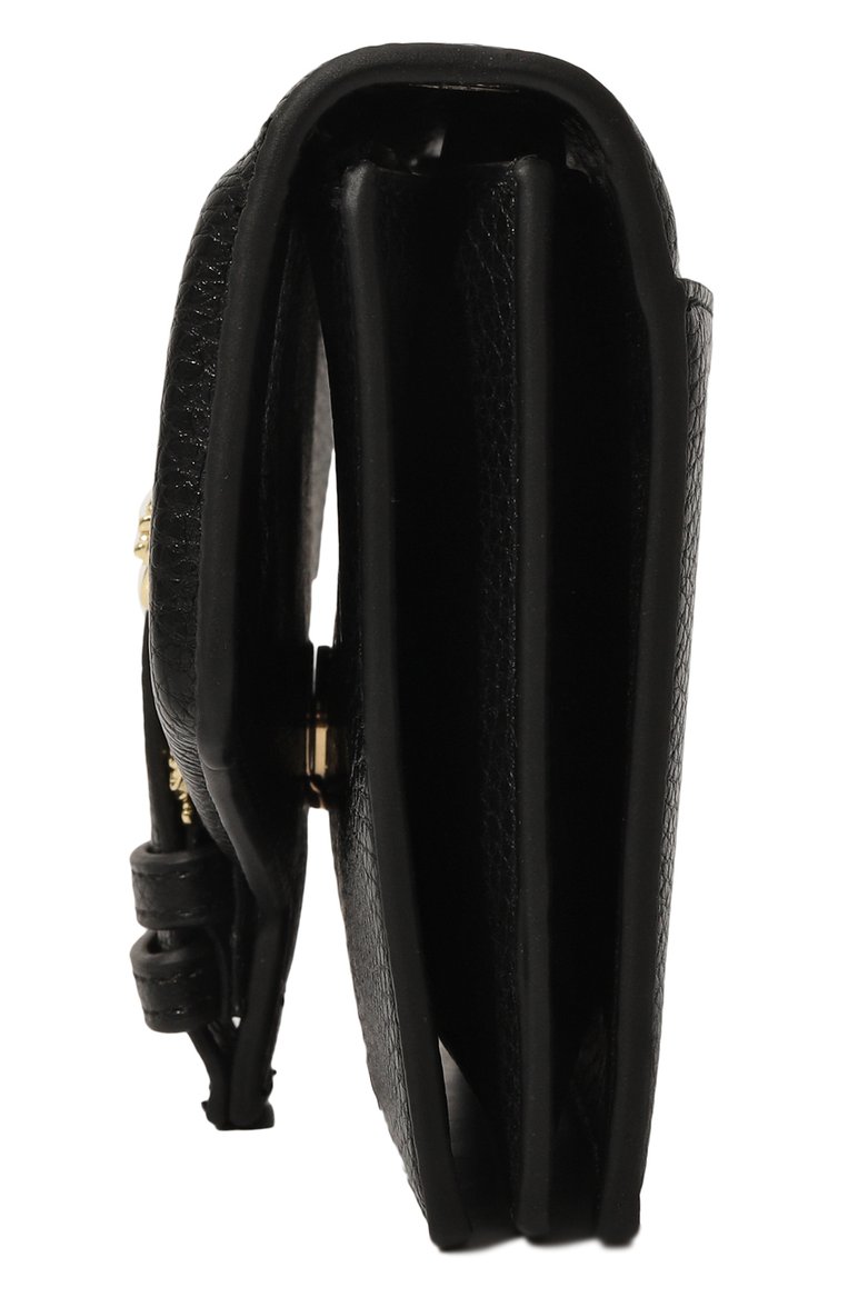 Женская сумка VERSACE JEANS COUTURE черного цвета, арт. 74VA5PF6/ZS413 | Фото 4 (Ремень/цепочка: На ремешке; Размер: mini; Сумки-технические: Сумки через плечо; Материал: Текстиль)