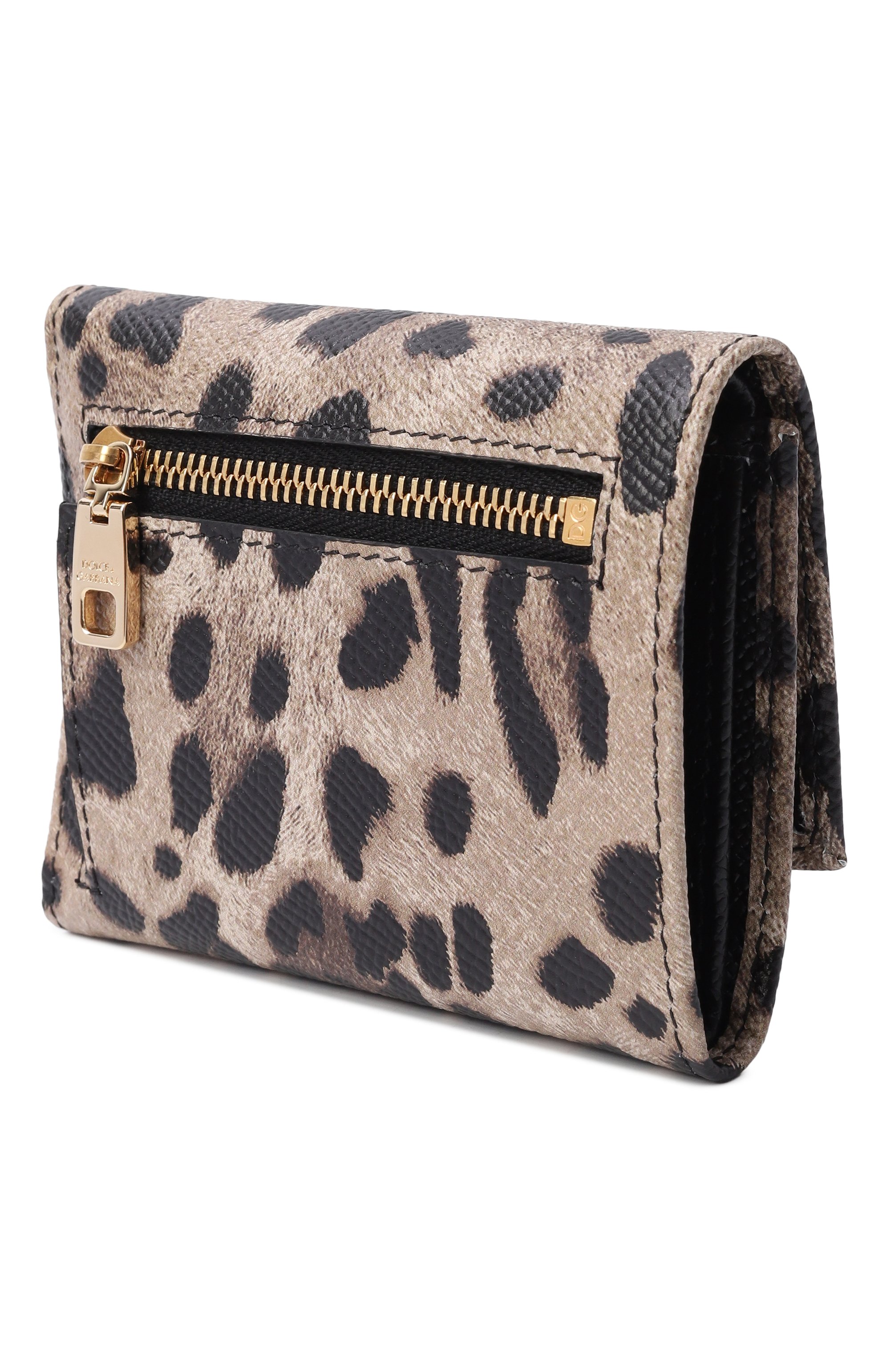 Кожаное портмоне DOLCE & GABBANA леопардового цвета по цене 64550 руб., арт. BI0770/AX566, фото 2 Кожаное портмоне DOLCE & GABBANA, арт. BI0770/AX566, фото 2