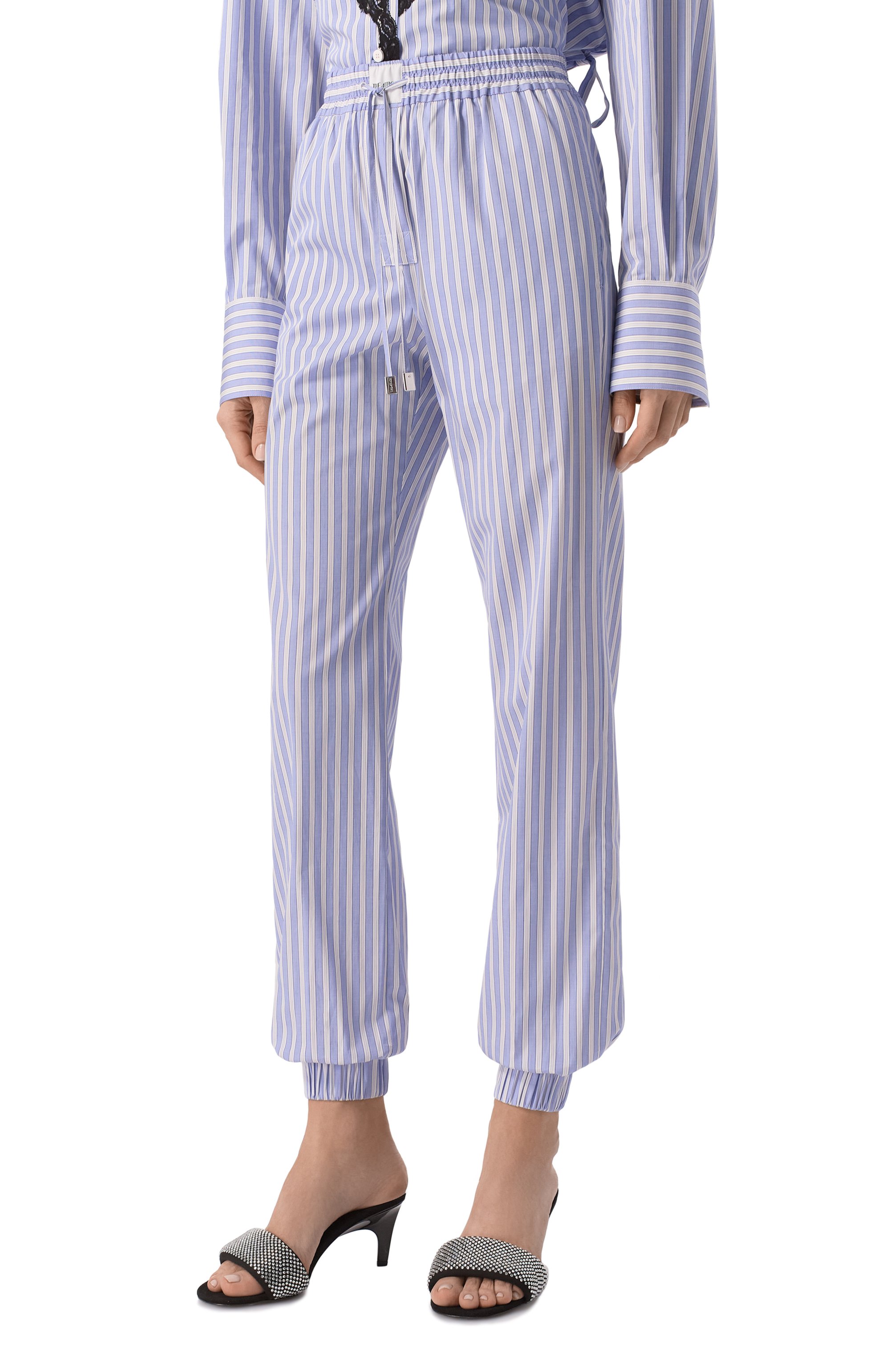 Хлопковые джоггеры THE ATTICO, арт. 250WCP00257/CCC051AA, фото 3