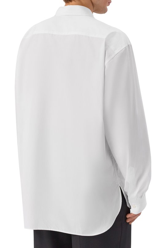 Хлопковая рубашка Dries Van Noten 020732-2020-001 Белый  020732-2020-001 Фото 4