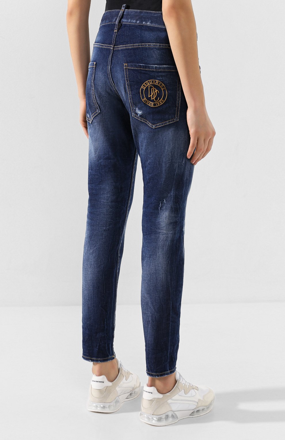 Джинсы DSQUARED2 темно-синего цвета по цене 45900 руб., арт. S75LB0269/S30663, фото 4 Джинсы DSQUARED2, арт. S75LB0269/S30663, фото 4