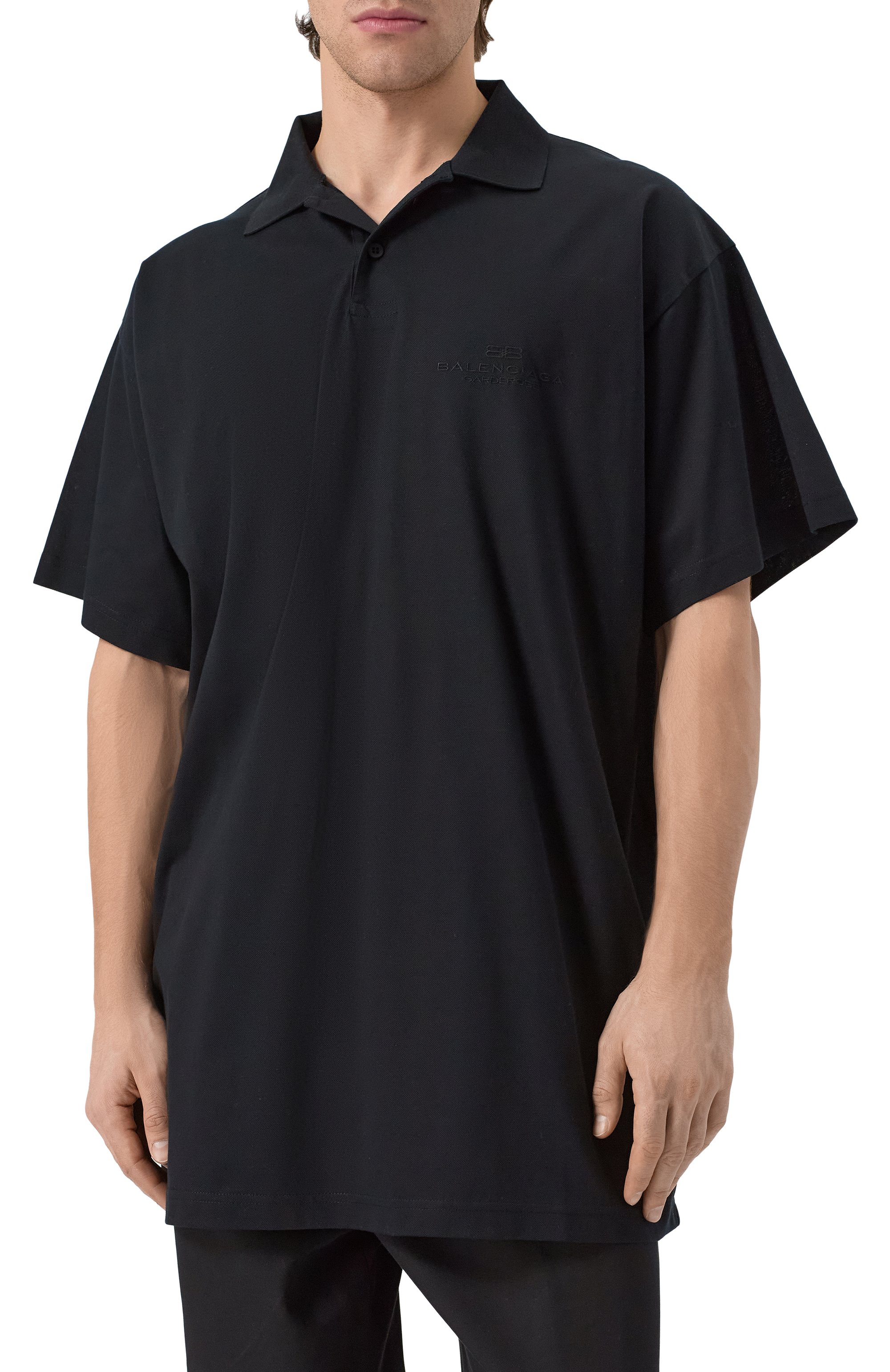 Хлопковое поло garde-robe BALENCIAGA, арт. 817163/TRVW4, фото 3