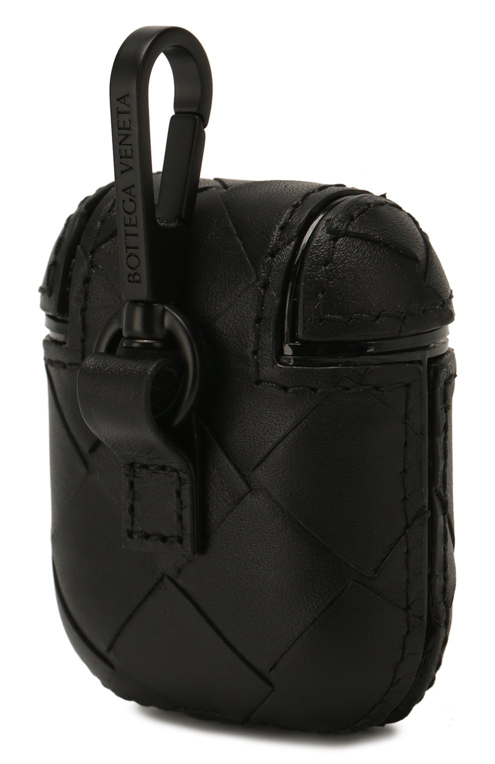 Кожаный чехол для airpods BOTTEGA VENETA черного цвета по цене 39950 руб., арт. 610263/VCPQ0, фото 2 Кожаный чехол для airpods BOTTEGA VENETA, арт. 610263/VCPQ0, фото 2