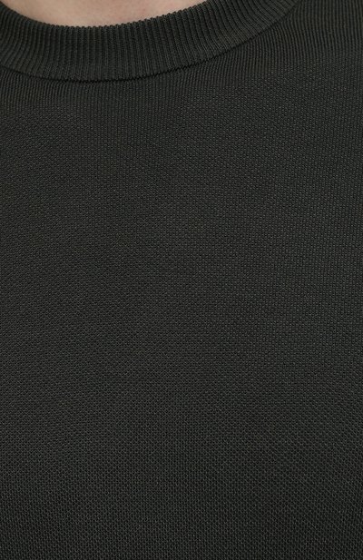 Джемпер из вискозы и шелка BOSS темно-зеленого цвета по цене 22150 руб., арт. 50452431, фото 5 Джемпер из вискозы и шелка BOSS, арт. 50452431, фото 5