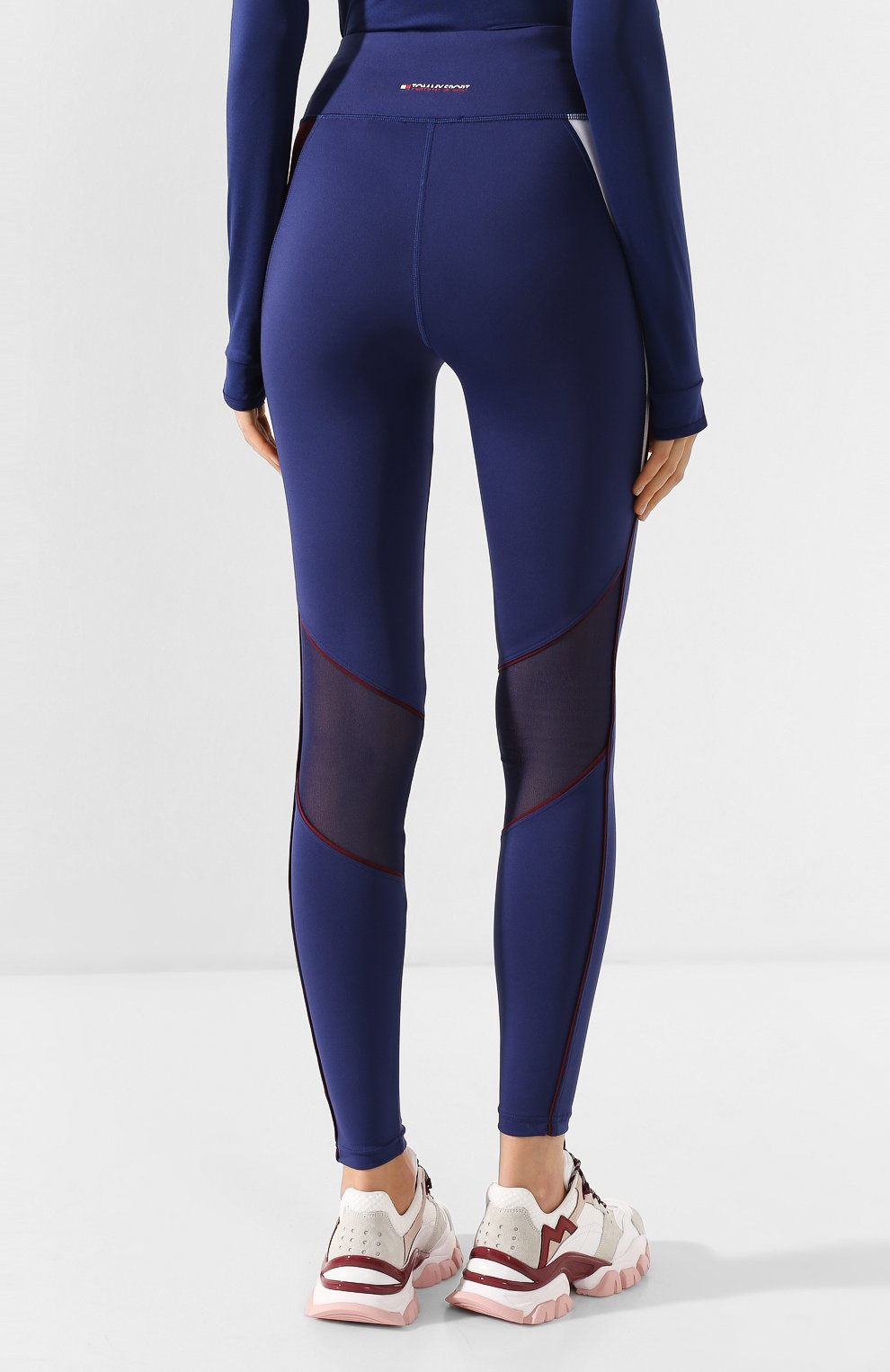 Легинсы TOMMY HILFIGER синего цвета по цене 6990 руб., арт. S10S100514, фото 4 Легинсы TOMMY HILFIGER, арт. S10S100514, фото 4