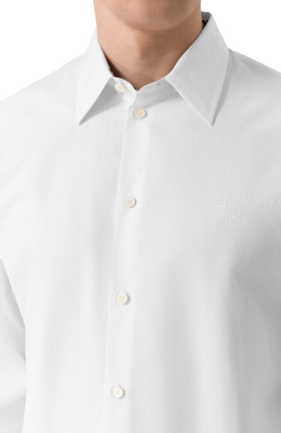 Хлопковая сорочка BURBERRY, арт. 8103938, фото 5