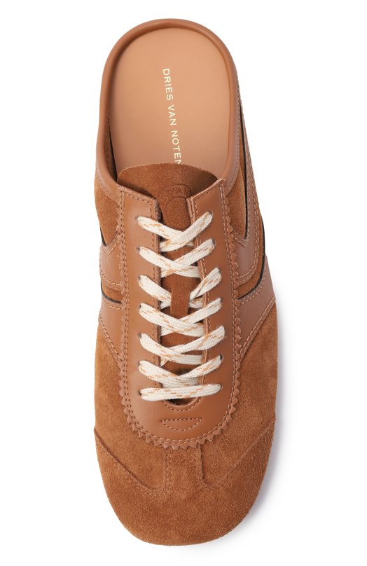 Замшевые кеды Dries Van Noten 021745/0126 Коричневый  021745/0126 Фото 6