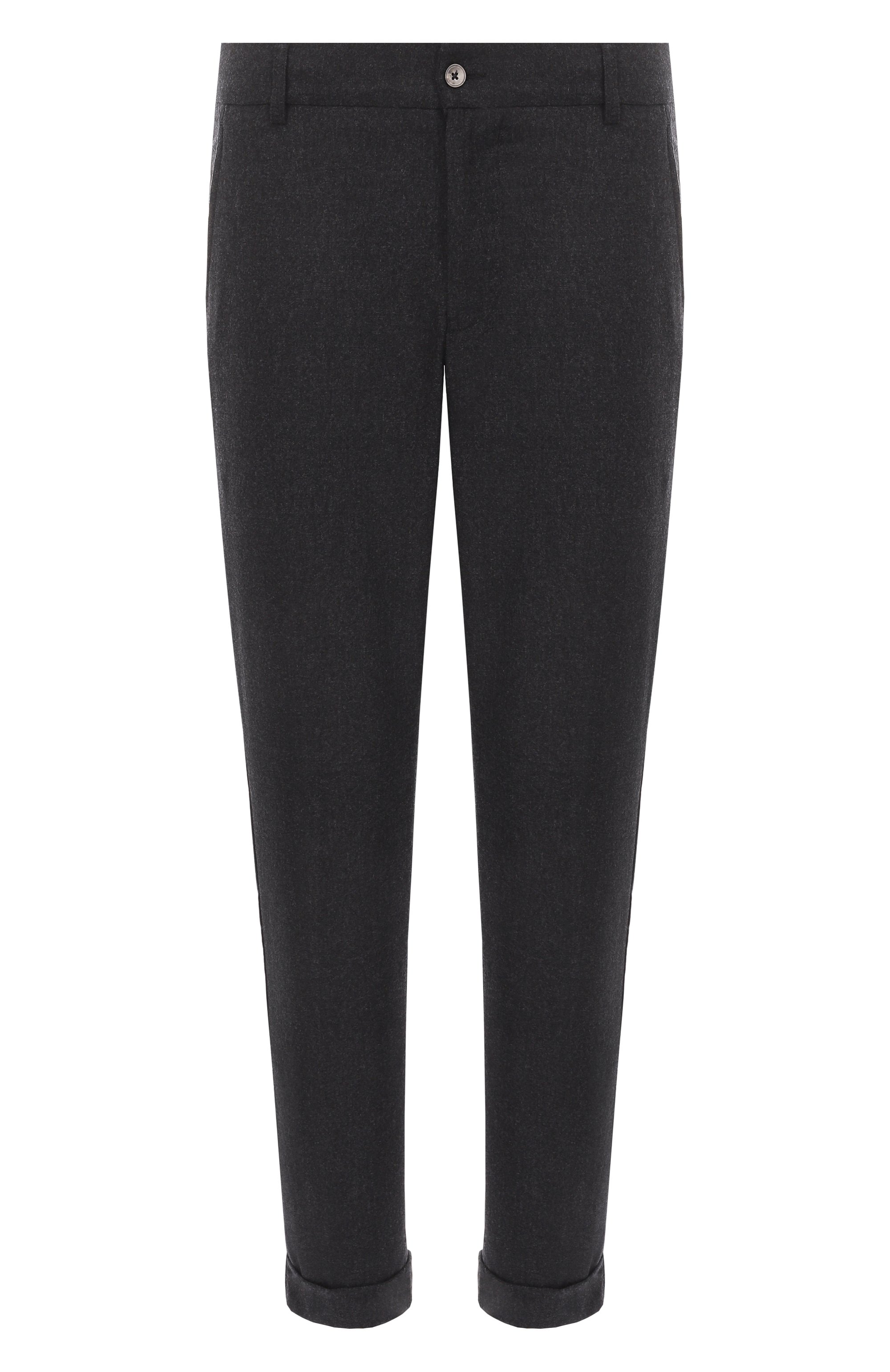 Брюки из шерсти и кашемира MARCO PESCAROLO темно-серого цвета по цене 75300 руб., арт. MANU/5229, фото 1 Брюки из шерсти и кашемира MARCO PESCAROLO, арт. MANU/5229, фото 1