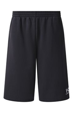 Мужские хлопковые шорты balenciaga х under armour BALENCIAGA черного цвета, арт. 795261/TRVB8 | Фото 1 (Длина Шорты М: Ниже колена; Драгоценные камни: Проставлено; Материал сплава: Проставлено; Стили: Спорт-шик; Принт: Без принта; Случай: Повседневный; Материал внешний: Хлопок)