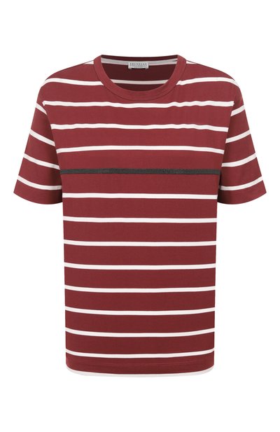 Женская хлопковая футболка BRUNELLO CUCINELLI, арт. ML908HD400