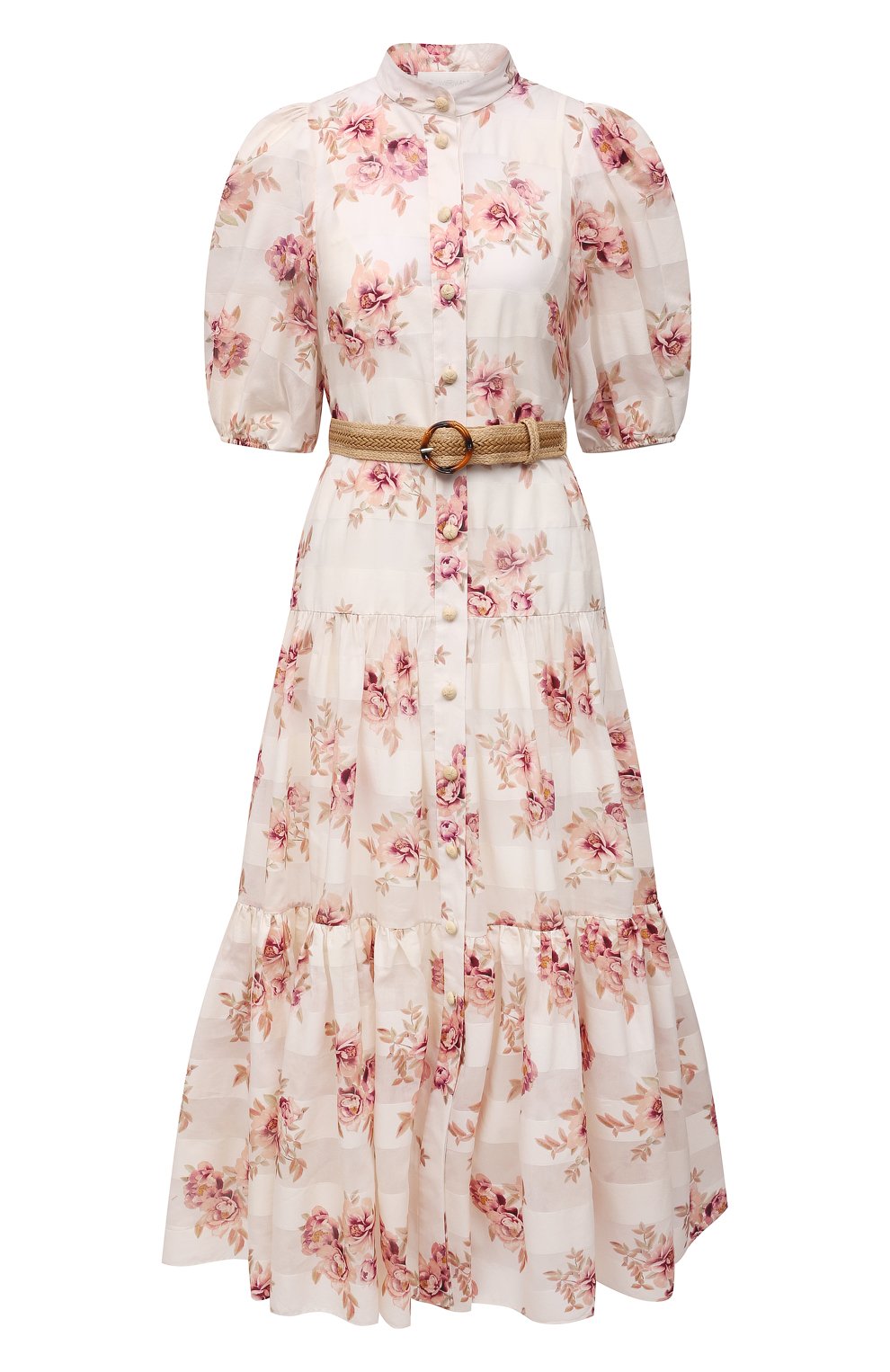 Платье из хлопка и шелка ZIMMERMANN, арт. 2379DR0S/PIR0, фото 1