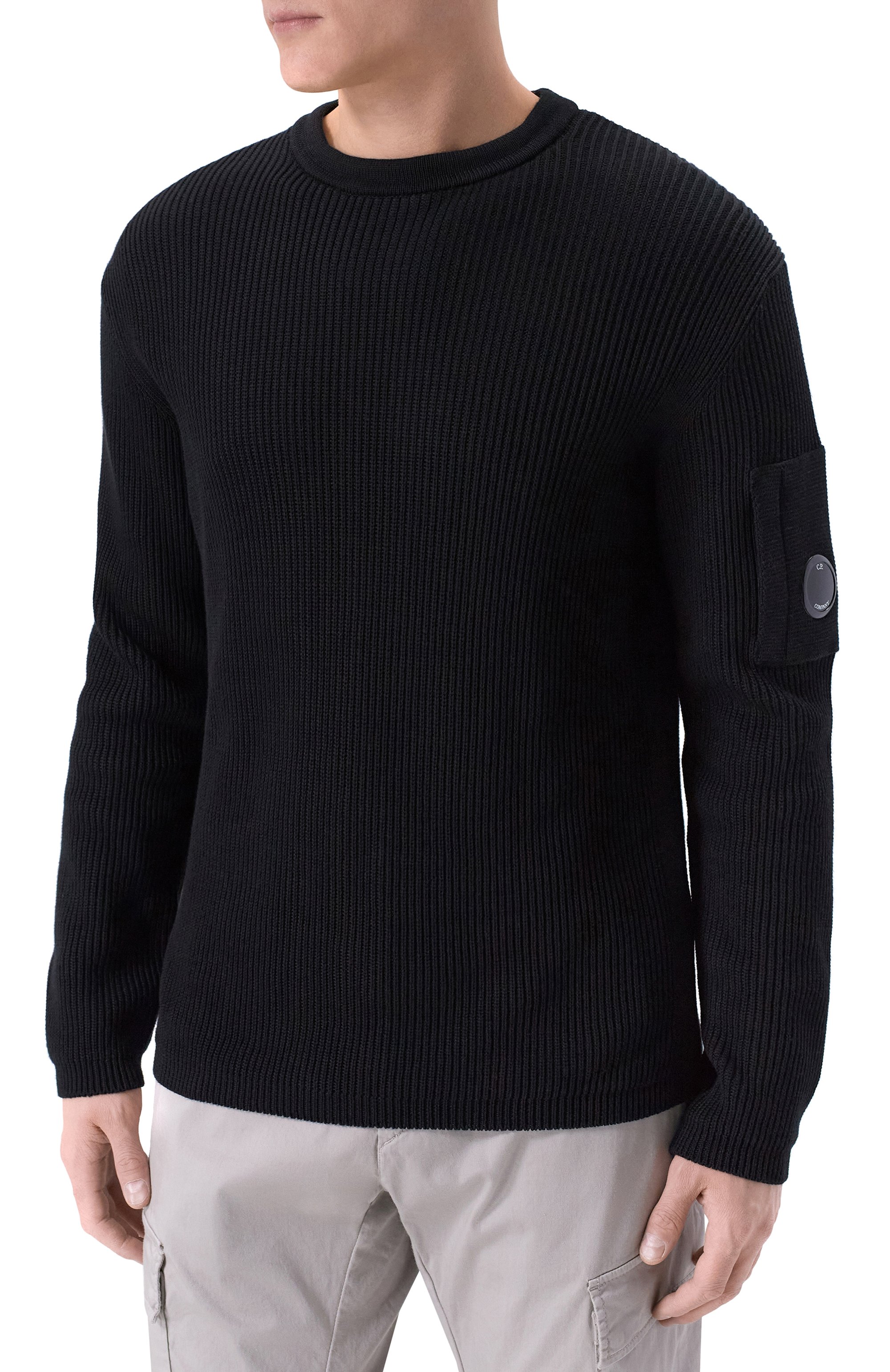 Хлопковый свитер C.P. COMPANY, арт. 20CMKN095A/110560A, фото 3