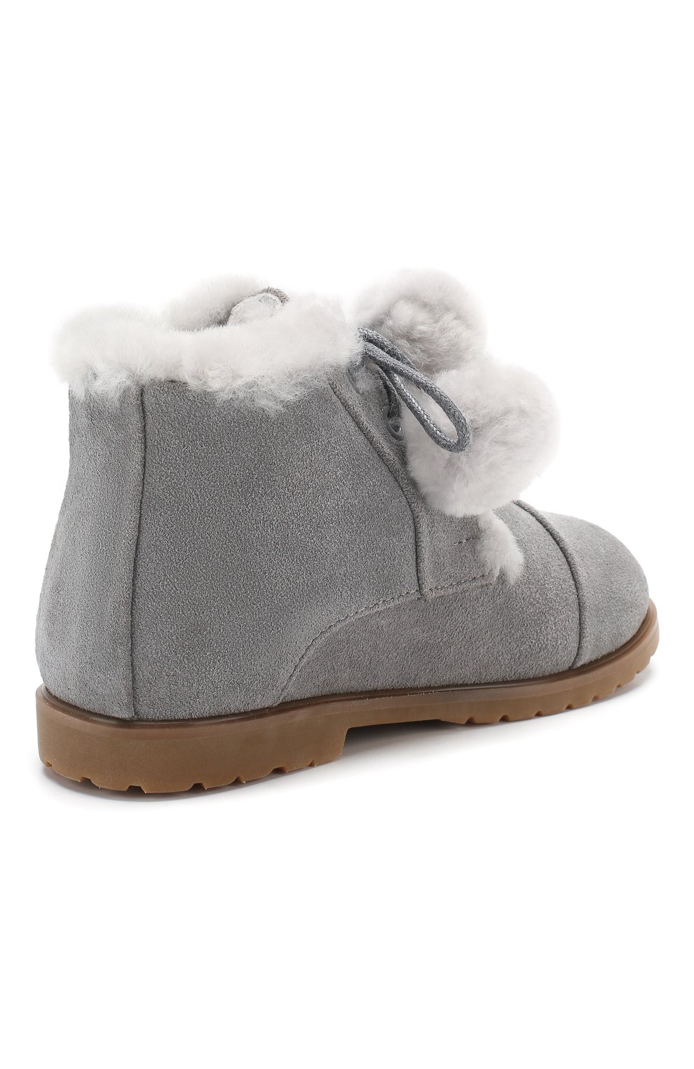 Замшевые ботинки AGE OF INNOCENCE серого цвета по цене 13750 руб., арт. 000024/Z0EY P0NP0N/20-26, фото 3 Замшевые ботинки AGE OF INNOCENCE, арт. 000024/Z0EY P0NP0N/20-26, фото 3