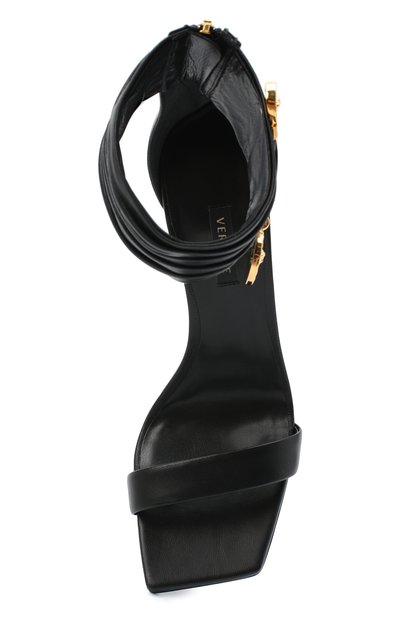 Кожаные босоножки safety pin VERSACE, арт. DST429P/DNA5, фото 5