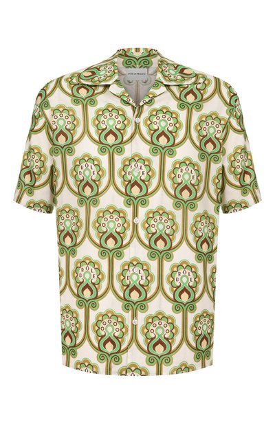 Мужская рубашка изо льна и хлопка DROLE DE MONSIEUR, арт. J-SH228-LI012-GN