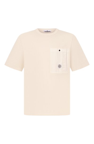 Мужская хлопковая футболка STONE ISLAND, арт. L1S152100004/S0115