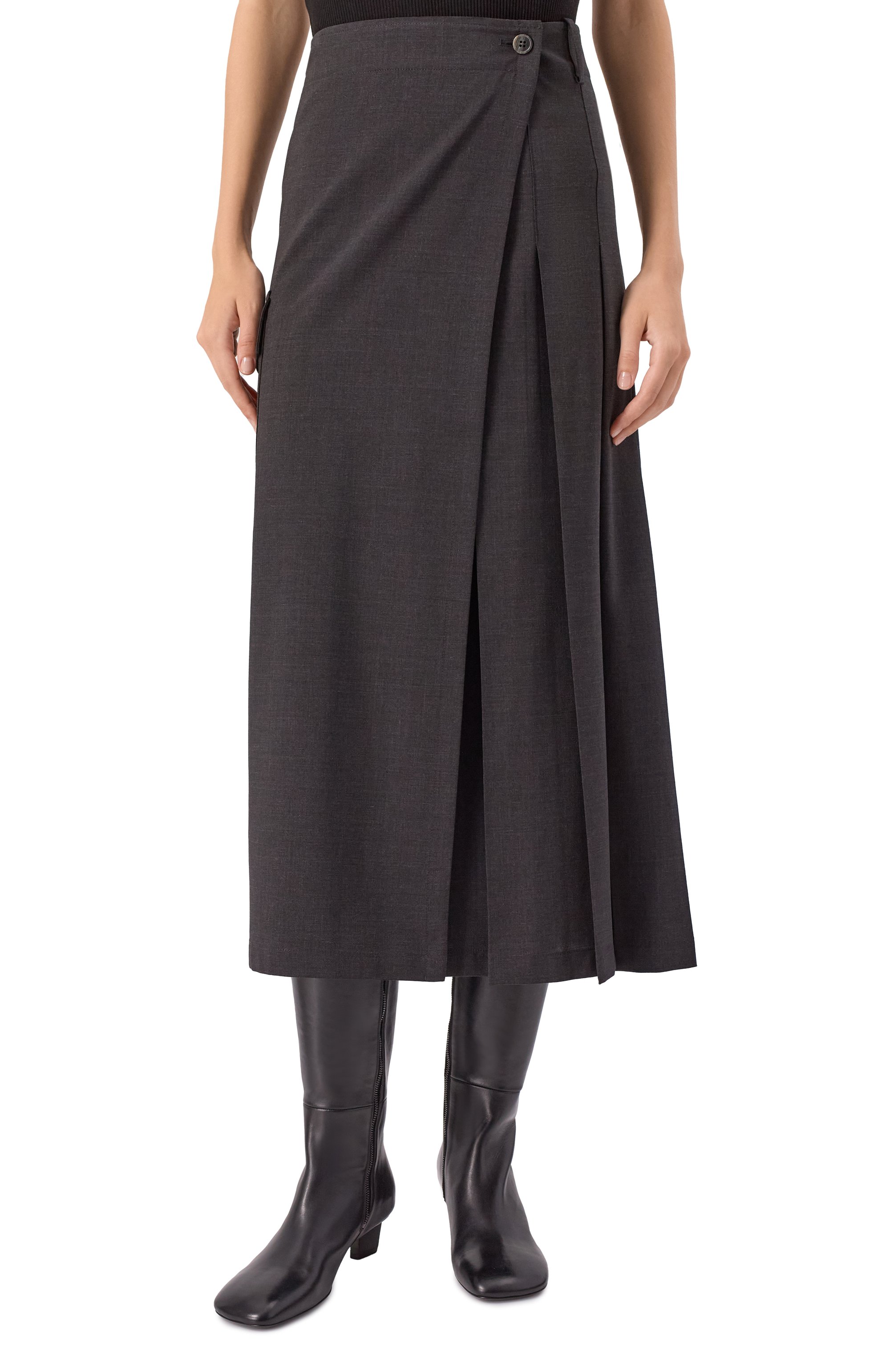 Шерстяная юбка P.A.R.O.S.H., арт. LUW00L-D621165, фото 3