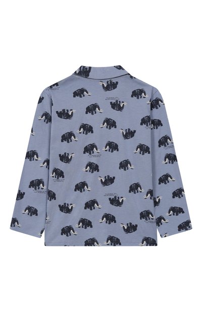 Хлопковая пижама SANETTA тёмно-голубого цвета по цене 16450 руб., арт. 233585, фото 3 Хлопковая пижама SANETTA, арт. 233585, фото 3