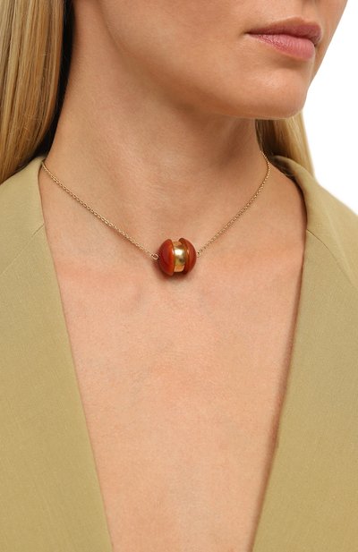 Подвеска на цепочке CRYSTALLINE JEWELLERY красного цвета по цене 9900 руб., арт. 583ММ, фото 2 Подвеска на цепочке CRYSTALLINE JEWELLERY, арт. 583ММ, фото 2